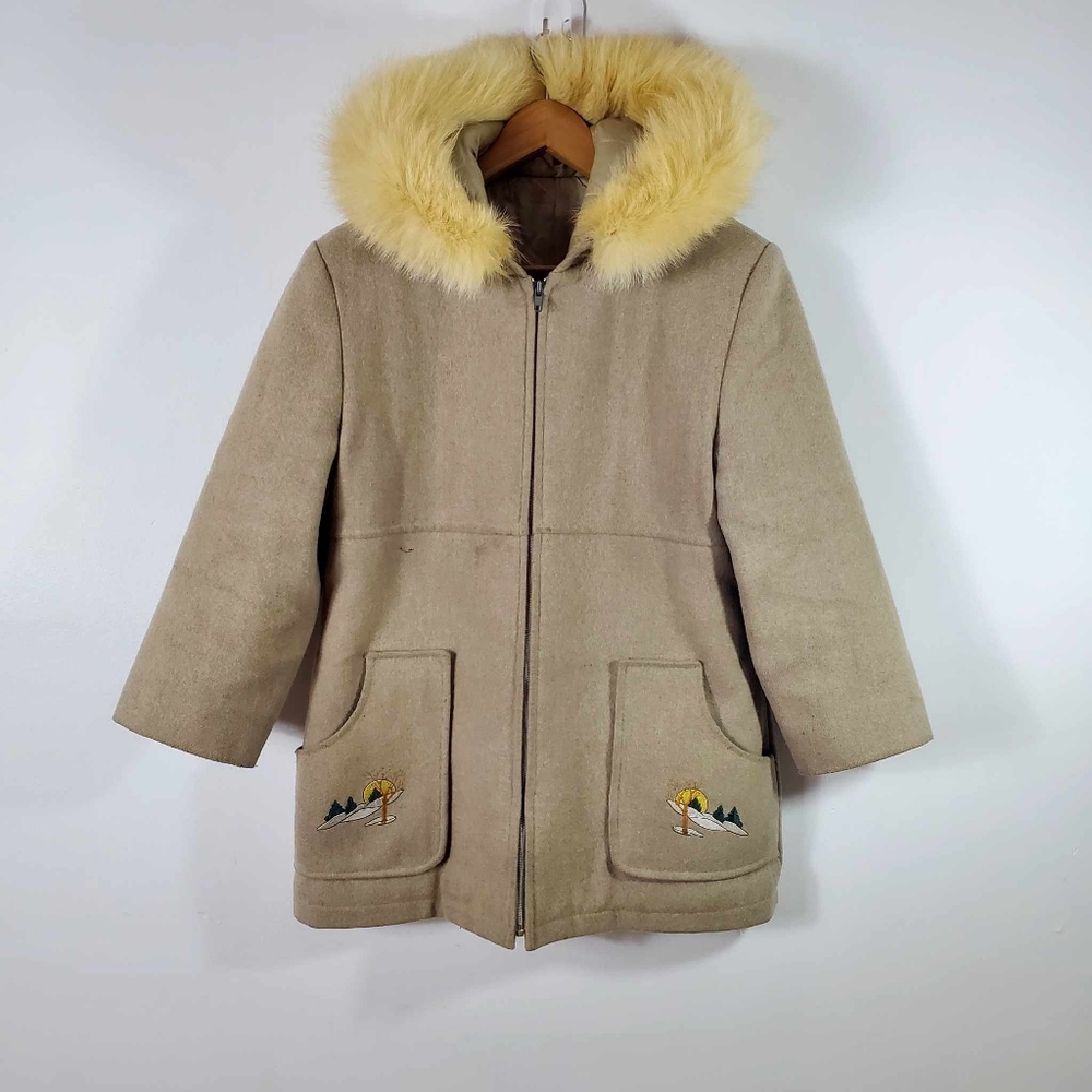 Manteaux Manteaux inuit Style Coat Fur Collar